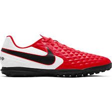 Chuteira Society Nike Tiempo Legend 8 Academy TF - Vermelho e Preto AT6109-606