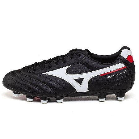 Chuteira Campo Mizuno Morelia Classic MD P - Preto e Branco