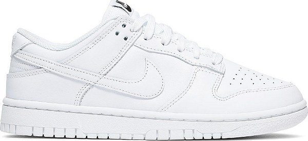 Tênis Nike Dunk Low Triple White Unissex Branco - Loja Dopamina