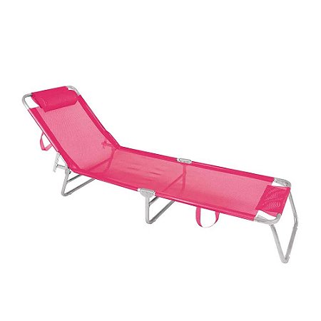 Cadeira Espreguiçadeira Alumínio - Rosa - Mor