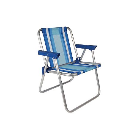 Cadeira Infantil Alumínio - Azul - Mor