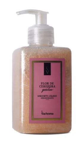 Sabonete Líquido - Flor de Cerejeira 300ml - Via Aroma