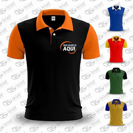 Camisa Polo Gola Manga - Várias Cores - Uniforme Personalizado