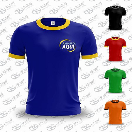 Camiseta Gola Punho - Várias Cores - Uniforme Personalizado