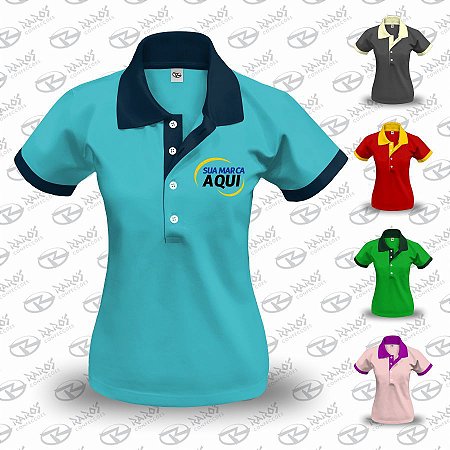 Baby Polo Gola Punho - Várias Cores - Uniforme Personalizado