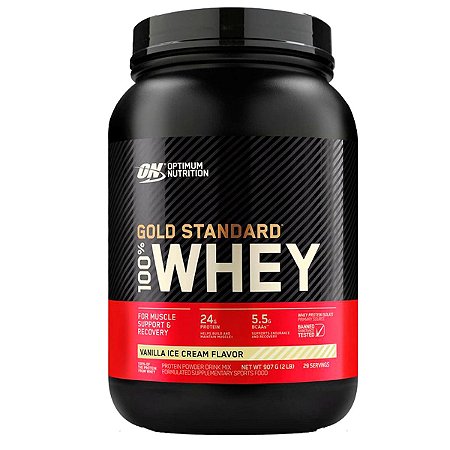 Whey Gold Stadard 100% 2 Lbs 907G Optimum Nutrition - Suplementos  Alimentares, Whey Protein, Creatina, BCAA | Home Muscle