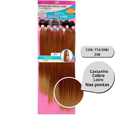 Cabelo Whitney Liso - Brasilian Virgin Hair
