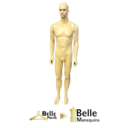 Bege - Manequim Masculino Reto