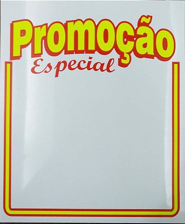 Etiqueta Promoção Especial