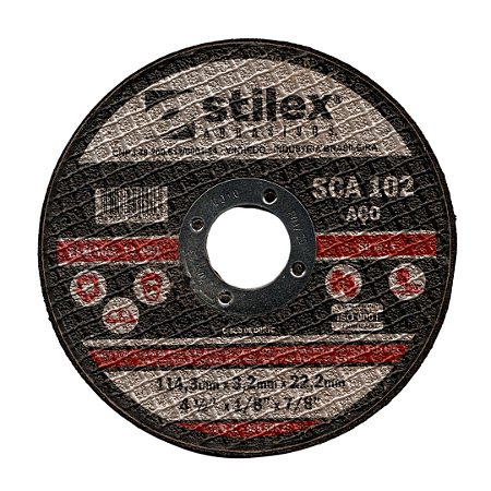 Disco de Corte 115 4.1/2" X 3.0 X 22.23 SCA 102 Stilex