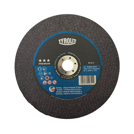 Disco de Corte 230 9" X 1.9 X 22.23 Premium Tyrolit