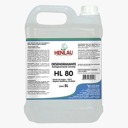 Desengraxante Ecológico HL 80 5L Henlau