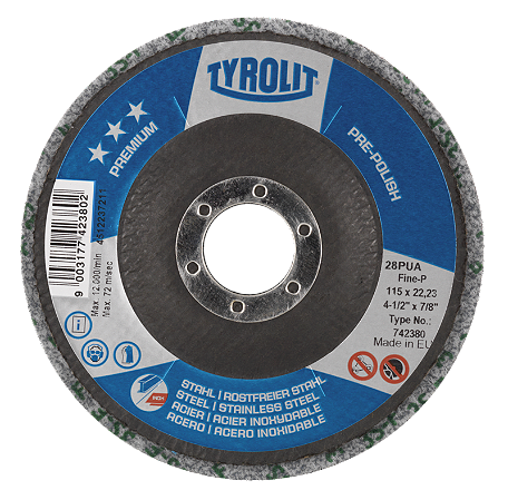 Disco Compacto 4 1/2" Pré Polimento Fino Premium Tyrolit