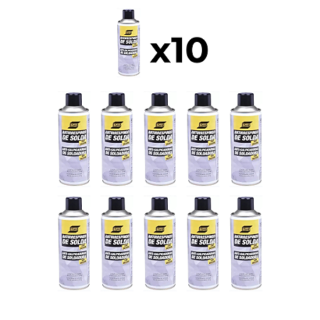 Kit com 10 Antirrespingos em Spray com Silicone 400ML Esab