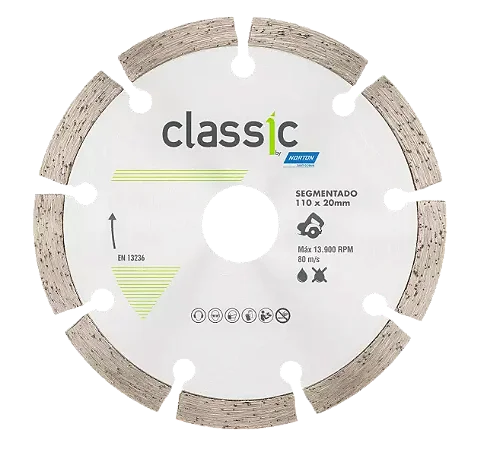 Disco Diamantado 110 X 20 Segmentado Classic Norton