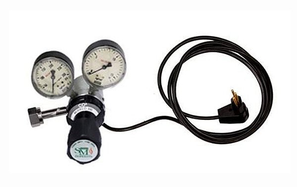 Regulador de Pressão Mod. 300 CO2 Com Aquecedor Elétrico SM