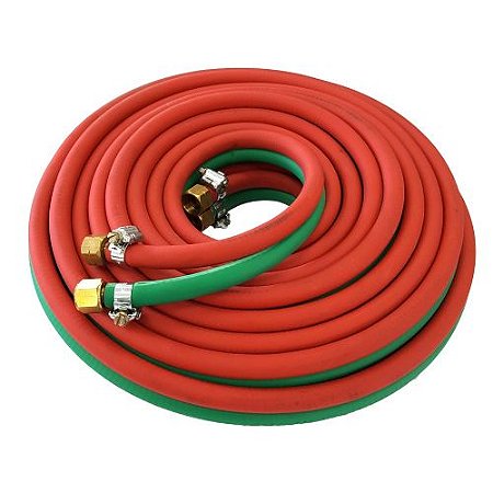 Mangueira de Solda Dupla 5/16" Com Niple e Abraçadeira Carbografite