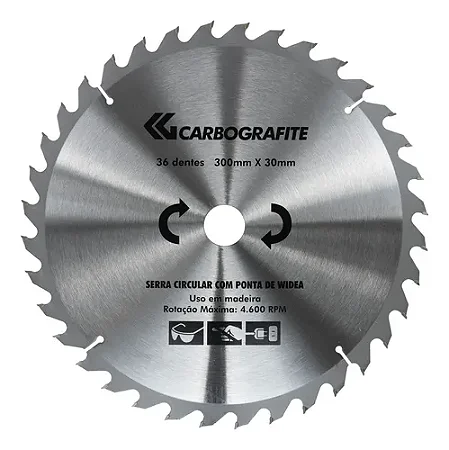 Serra Circular Widea 36D 300mm X 30mm Carbografite