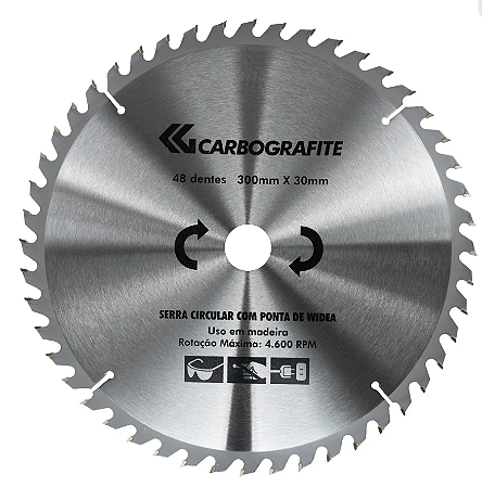 Serra Circular Widea 48D 300mm X 30mm Carbografite