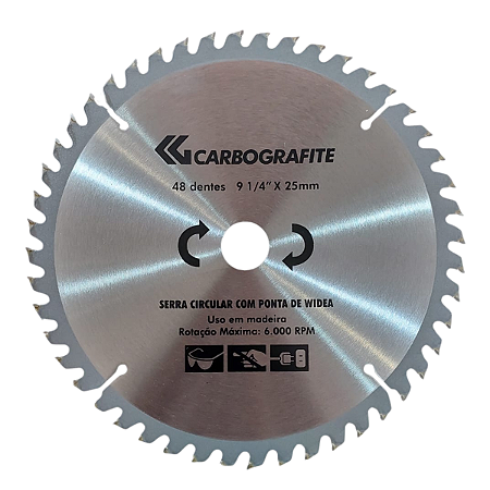 Serra Circular Widea 48D 9.1/4" X 25mm Carbografite