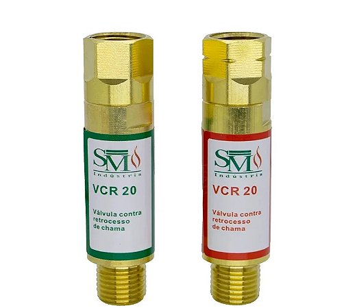 Válvula Corta Chama VCR-20 9/16 Maçarico SM