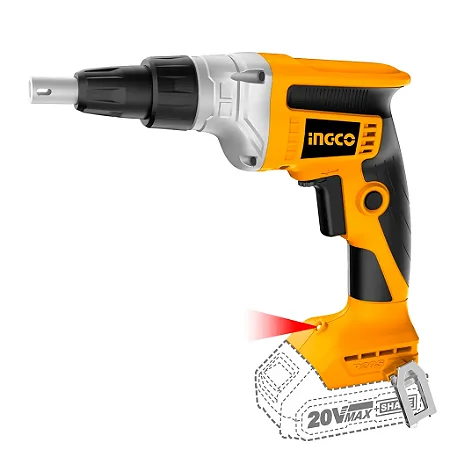 Parafusadeira Drywall 1/4" 20V P20S (1 Bateria 2.0AH) Ingco