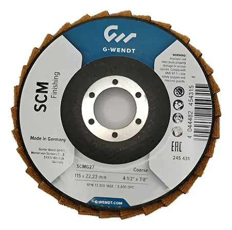 Disco Flap SCM 4.1/2" - Marrom (Grosso) Wendt