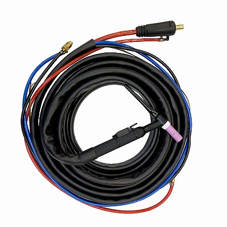 Tocha TIG 18 Refrigerada Corpo Rígido Com Gatilho e Engate 13mm (TIG-300P AC/DC) Balmer