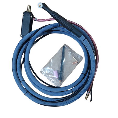 Tocha TIG TN12 (TI165) Corpo Flexível Com Gatilho Engate 13,00mm Oximig