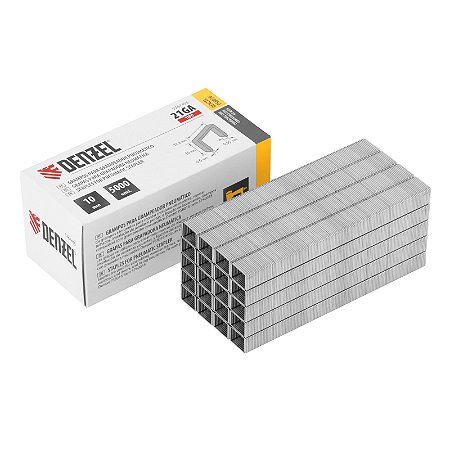 Grampos Para Grampeador Pneumático 5000 Peças Denzel