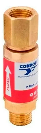 Válvula Corta Chama Maçarico Acetileno VCFN Condor