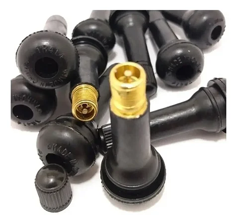 Kit Bico Válvula Para Pneu Sem Câmara 49mm 10 Unidades Steels