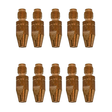 Bico de Contato M8 1,60mm X 30mm 10 Unidades CuCrZr Carbografite