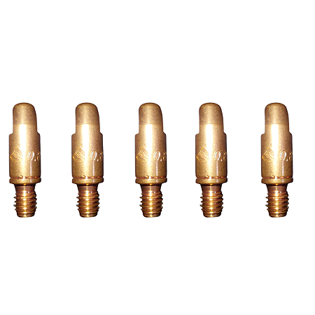 Bico de Contato M6 0,80mm x 28mm (MA120) (CU/CR/ZR) 5 Unidades Oximig