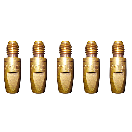 Bico de Contato M8 1,00mm x 30mm (MA142) (CU/CR/ZR) 5 Unidades Oximig