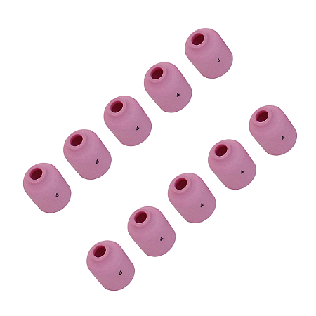 Bocal Cerâmica Gás Lens TIG 09 Nº 04 53N58 10 Unidades Oximig