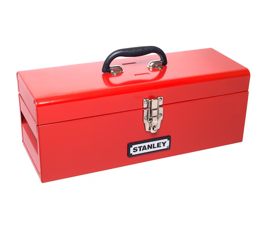 Caixa de Ferramentas Metálica Vermelha 19" Retro com Bandeja Stanley