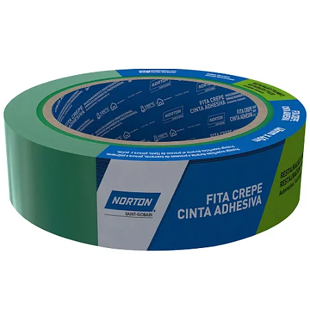 Fita Crepe 48mm x 40m Verde Restauração e Polimento Norton
