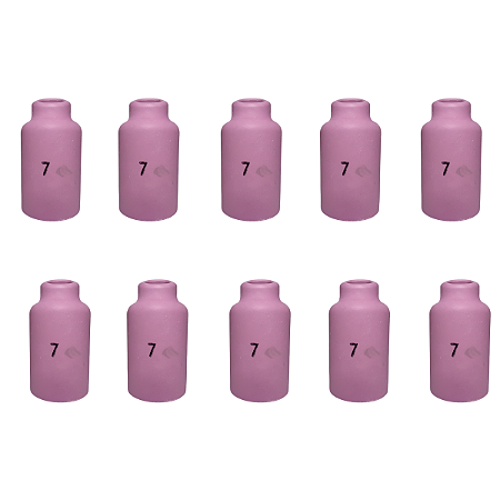 Bocal Cerâmica Gás Lens TIG 26 Nº 07 54N16 10 Unidades