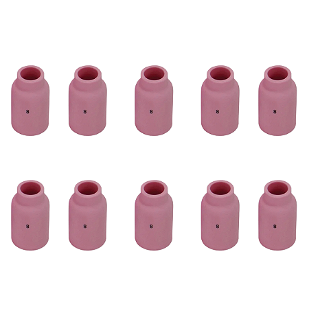 Bocal Cerâmica Gás Lens TIG 26 Nº 08 54N14 10 Unidades Sumig