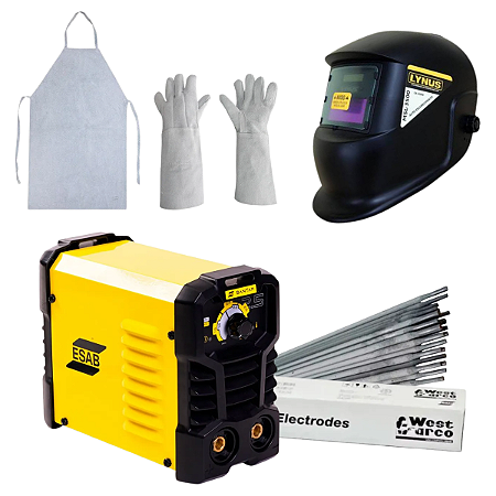Kit Comece a Soldar (Máquina, Máscara, EPI e Eletrodo)