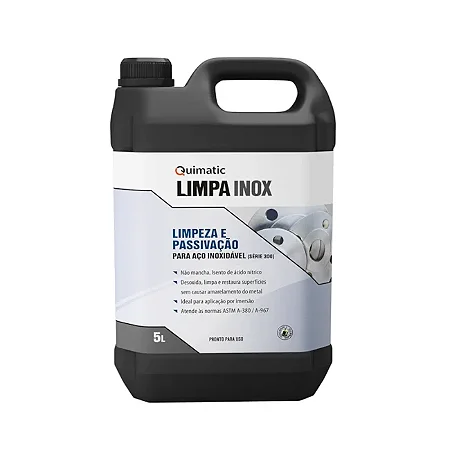 Limpa Inox Líquido 5 Litros Quimatic