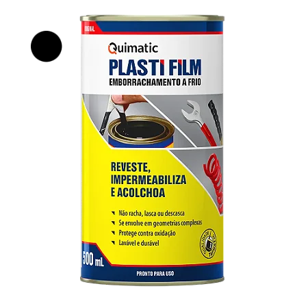 Plasti Film Preto 500ml Quimatic
