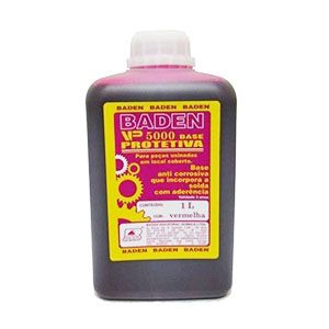 Verniz Base Protetiva VP-5000 Vermelho 1L "Boka Loka" Baden