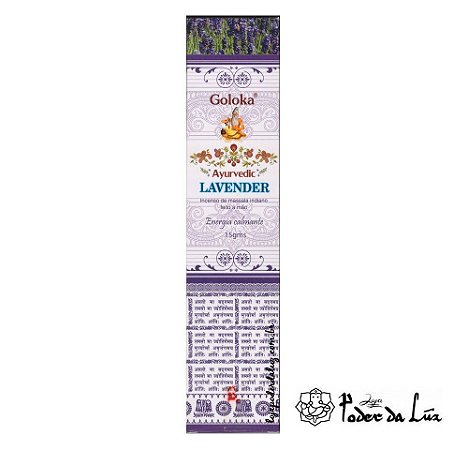 Incenso Massala Goloka Ayurvedic Lavender (Lavanda)