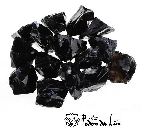 Pedra Obsidiana Negra Bruta Pequena (11g à 20g)
