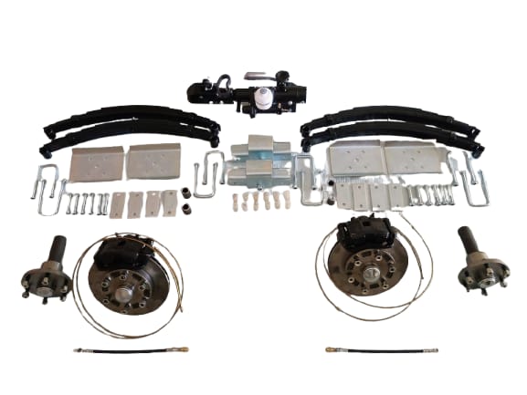 Kit Freio Carretinha Reboque 3000 kg Com Freio De Mão Manual