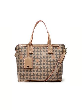 triangle leather bolsa
