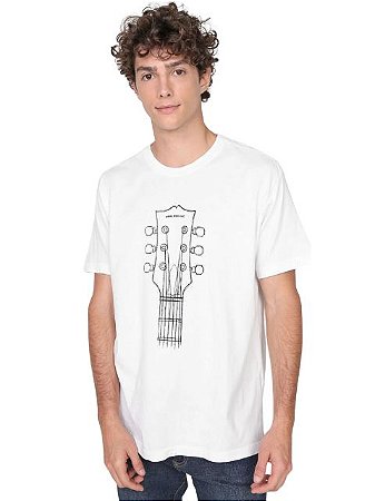 Osklen T-shirt Stone Guitar Headstock Branca 65000