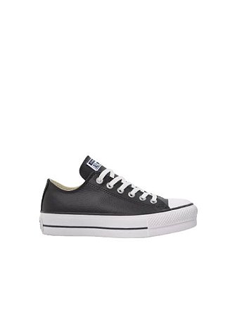Converse All Star Tênis Chuck Taylor Flatform Preto Couro CT09830002 -  Transwear
